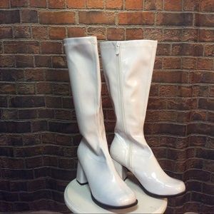 1960’s Style White GoGo Boots by Ellie
